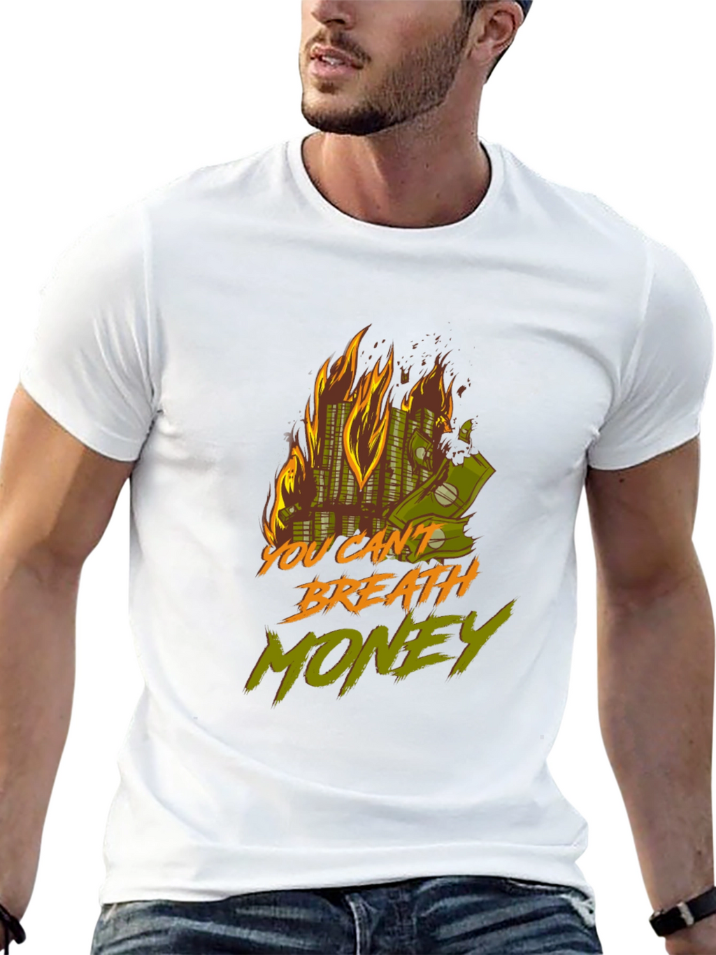 Burning Money Graphic Tee