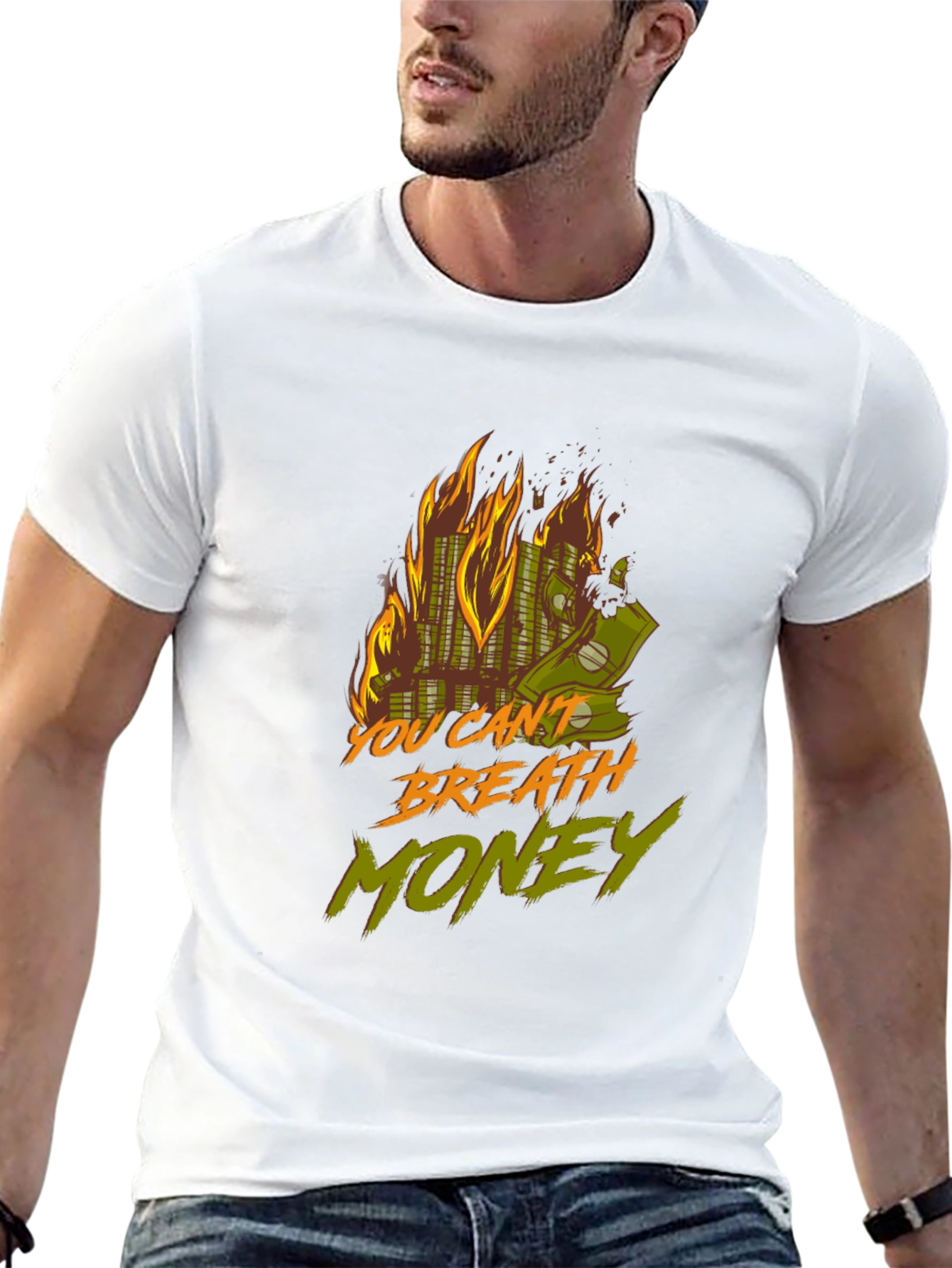 Burning Money Graphic Tee