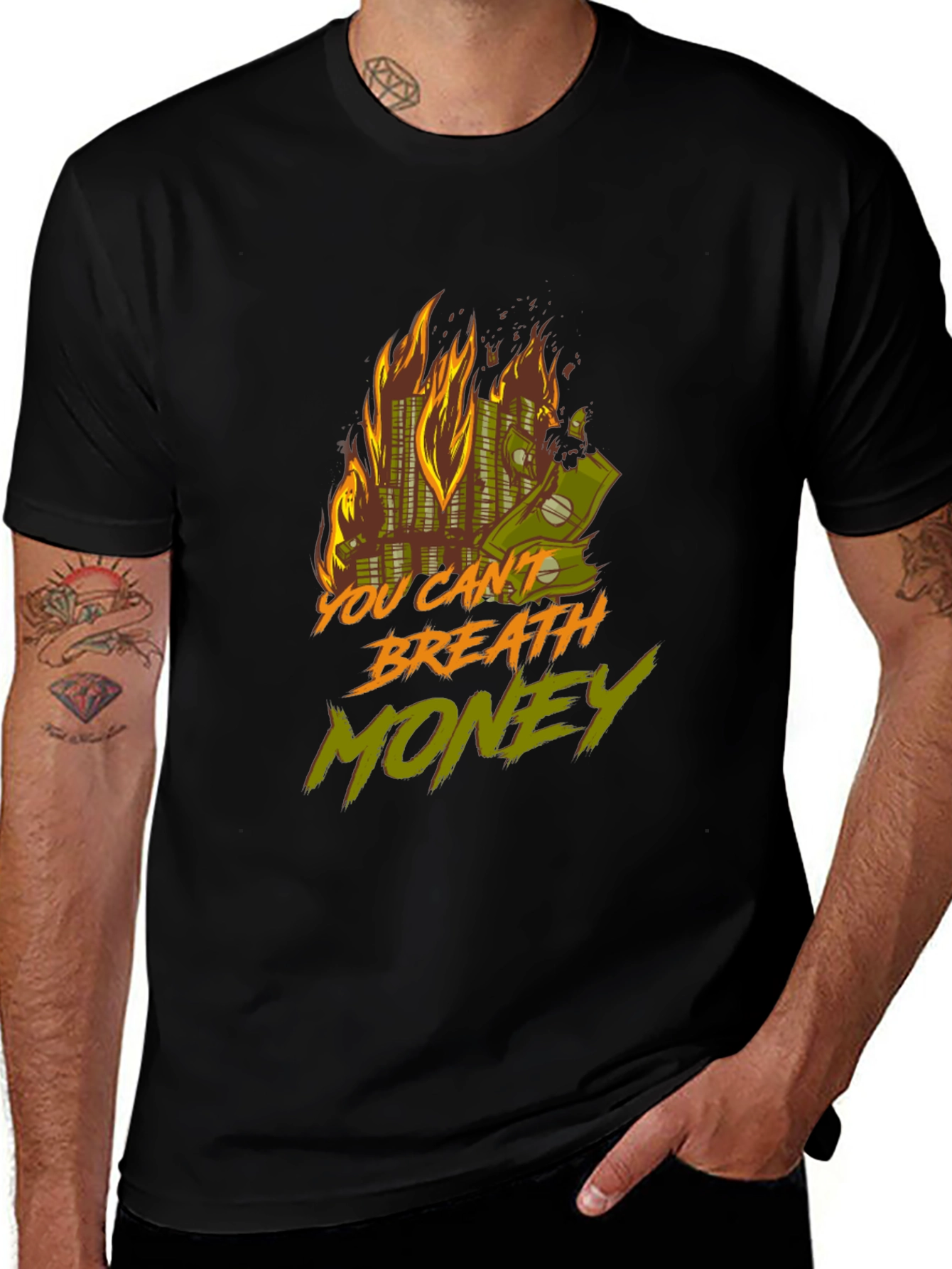 Burning Money Graphic Tee