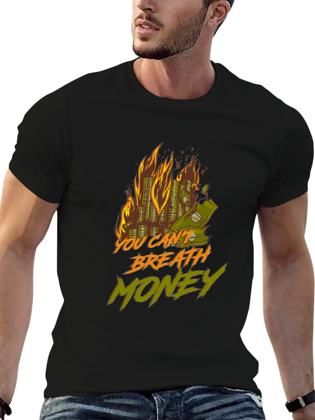 Burning Money Graphic Tee
