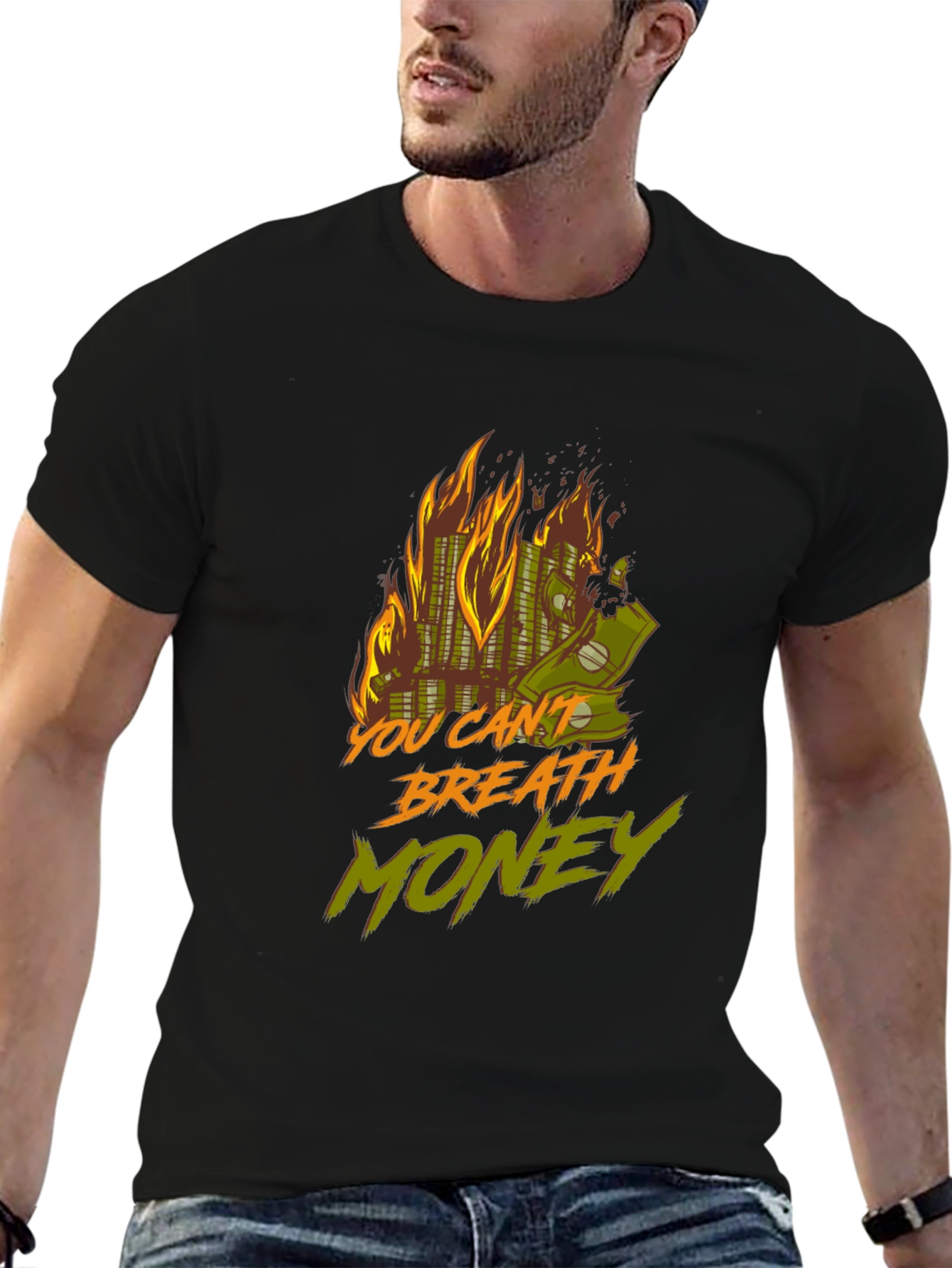 Burning Money Graphic Tee
