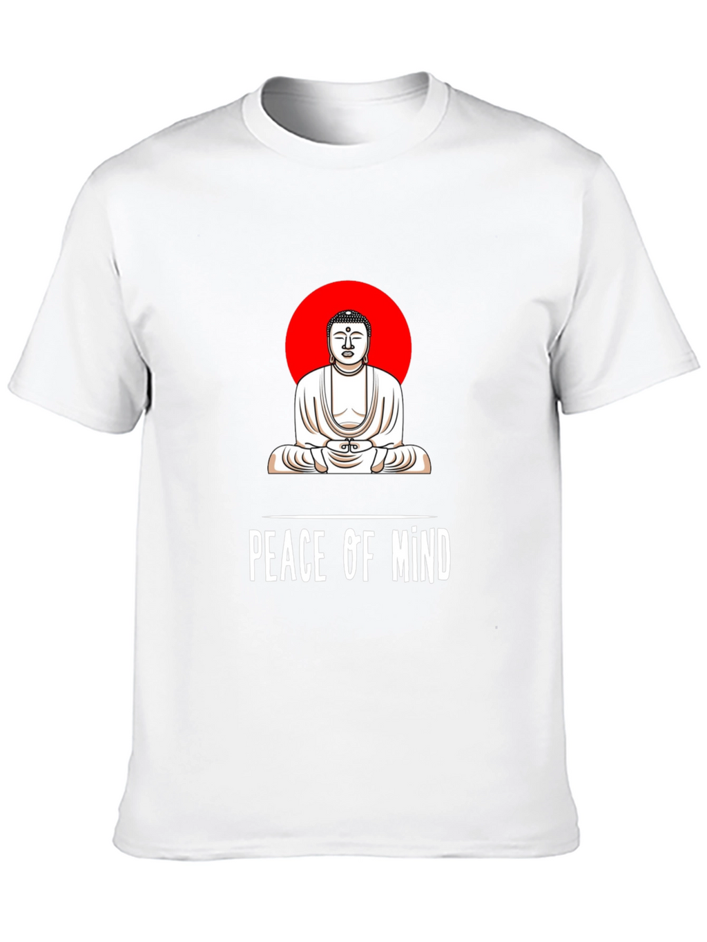 Peace of Mind Buddha Graphic Tee - Black