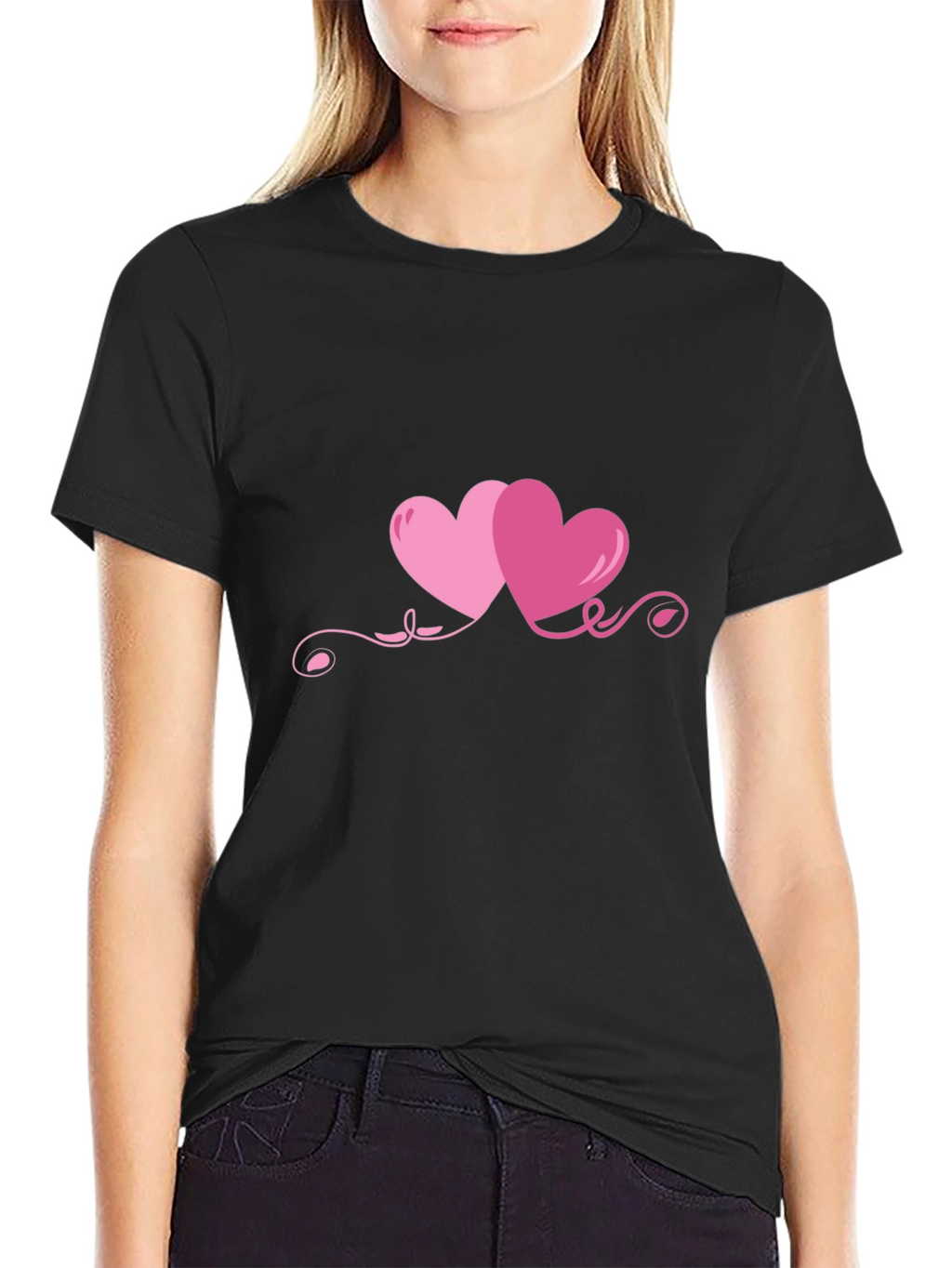 Hearts Graphic T-Shirt - Valentines Day