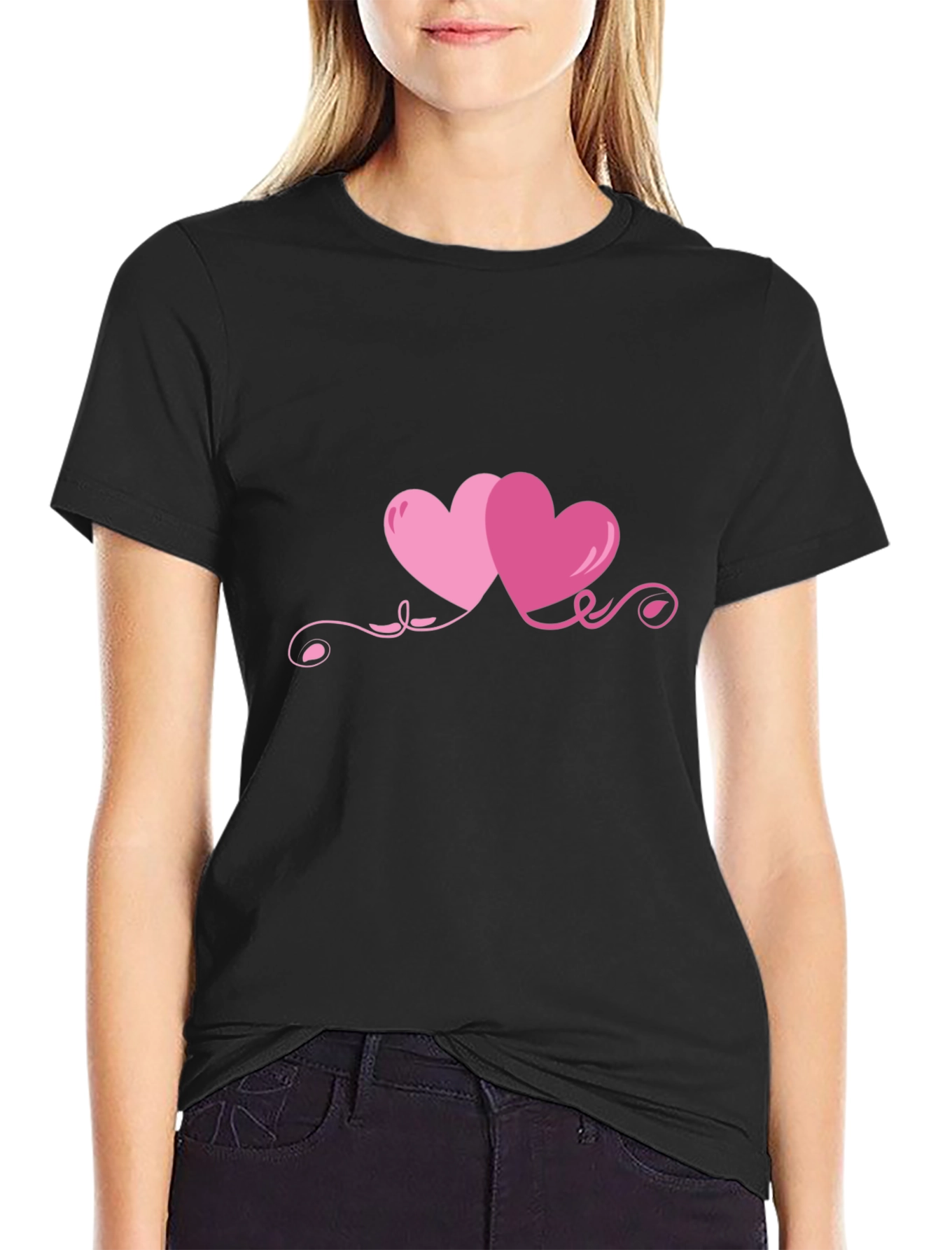 Hearts Graphic T-Shirt - Valentines Day