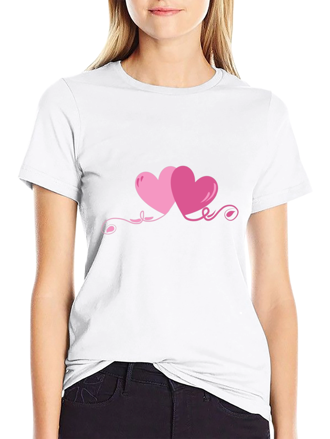 Hearts Graphic T-Shirt - Valentines Day