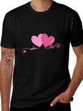 Hearts Graphic T-Shirt - Valentines Day