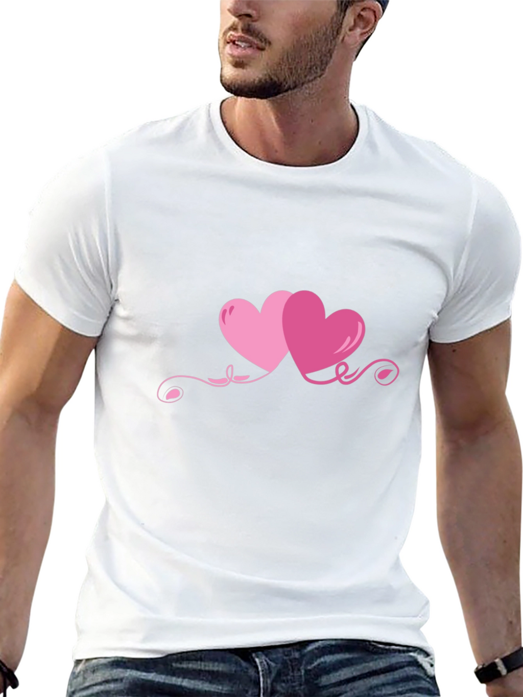 Hearts Graphic T-Shirt - Valentines Day