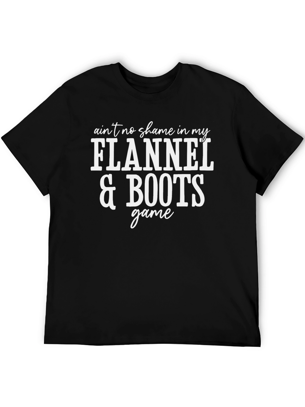 Flannel & Boots Graphic Tee - Unisex Cotton T-Shirt