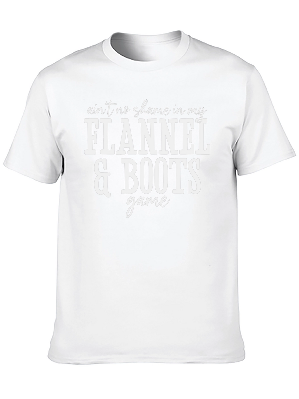Flannel & Boots Graphic Tee - Unisex Cotton T-Shirt