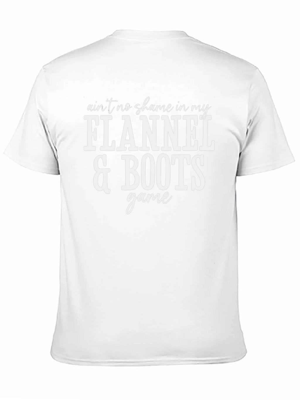 Flannel & Boots Graphic Tee - Unisex Cotton T-Shirt