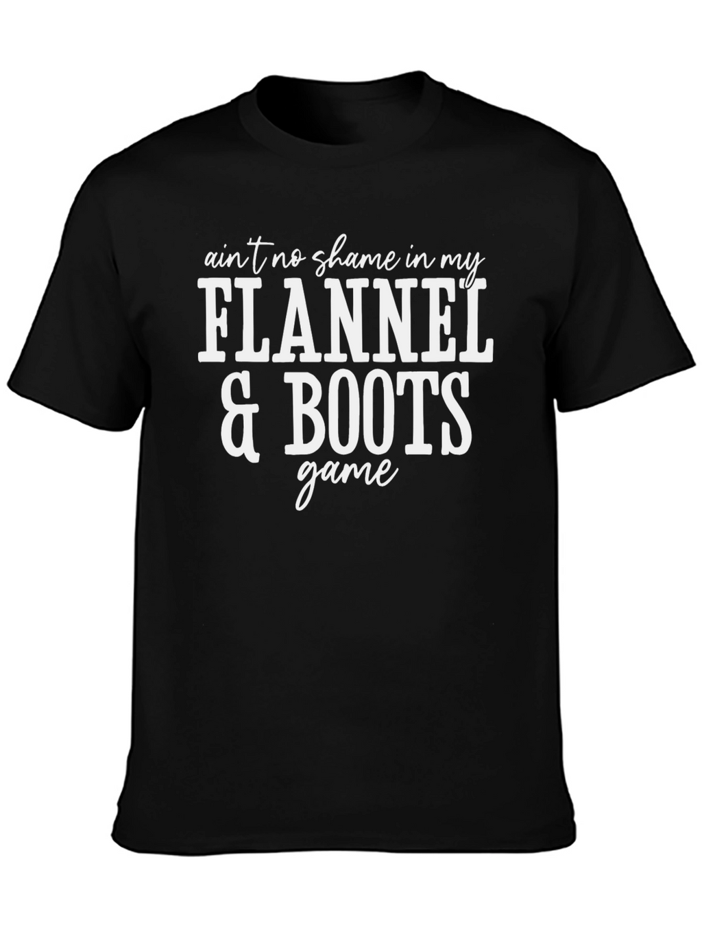 Flannel & Boots Graphic Tee - Unisex Cotton T-Shirt