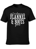 Flannel & Boots Graphic Tee - Unisex Cotton T-Shirt
