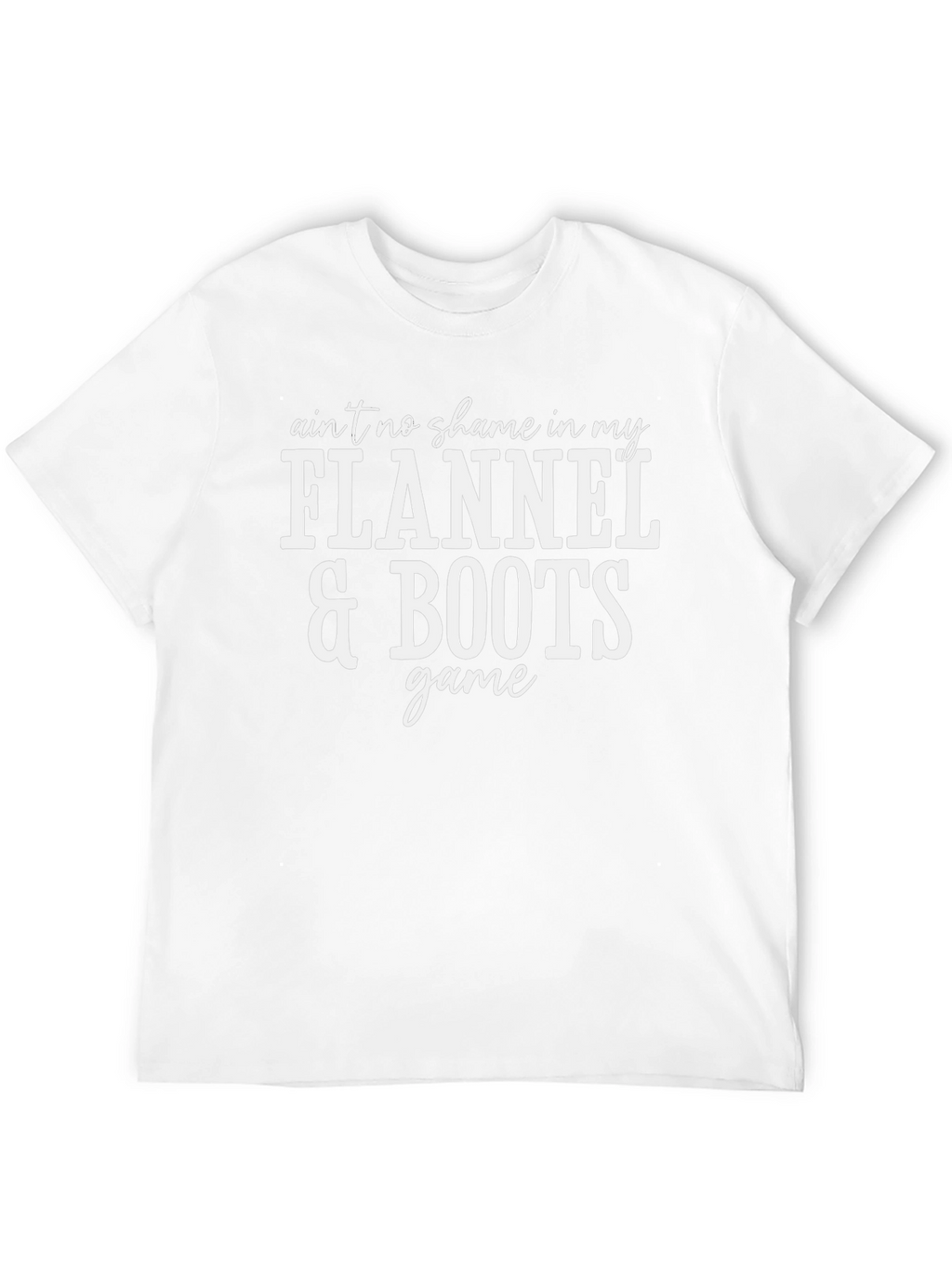 Flannel & Boots Graphic Tee - Unisex Cotton T-Shirt