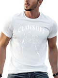 Claws Off Graphic Tee - Black Cotton T-Shirt