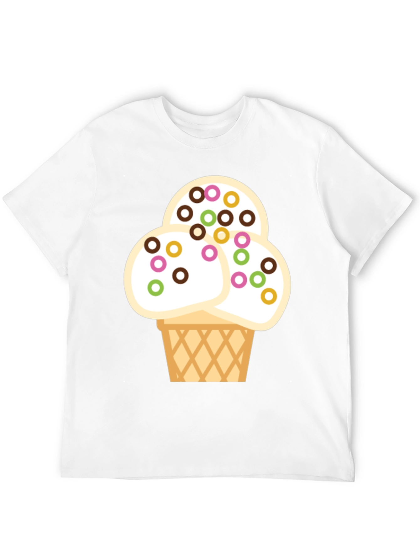 Ice Cream Graphic Tee - Fun & Stylish Black T-Shirt