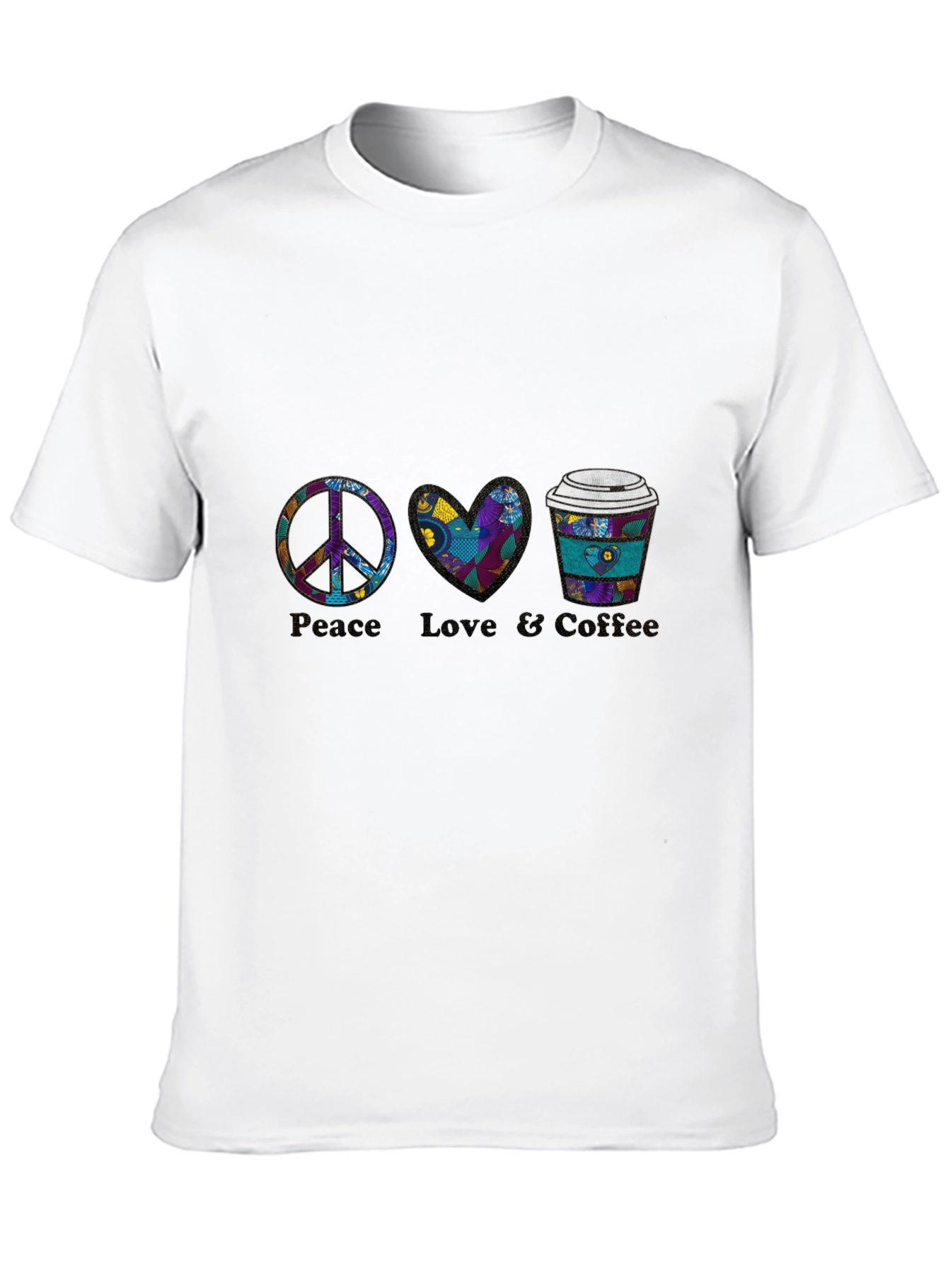 Peace Love Coffee Graphic Tee