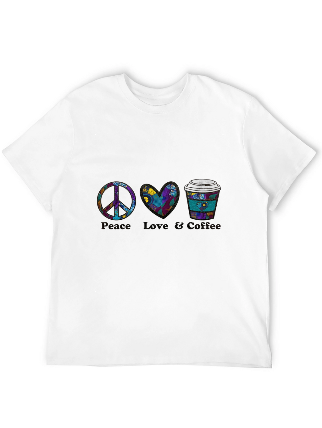 Peace Love Coffee Graphic Tee