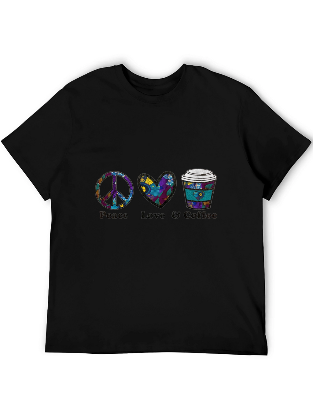 Peace Love Coffee Graphic Tee