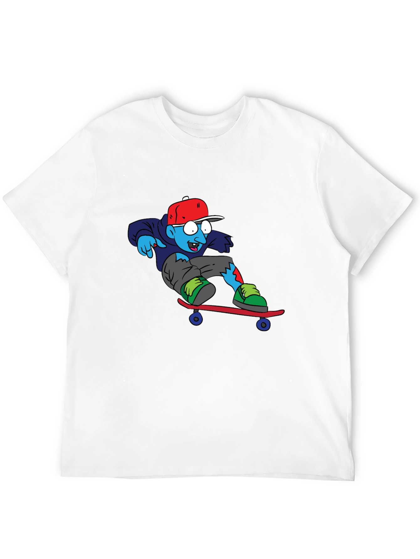 Zombie Skateboarder Graphic Tee