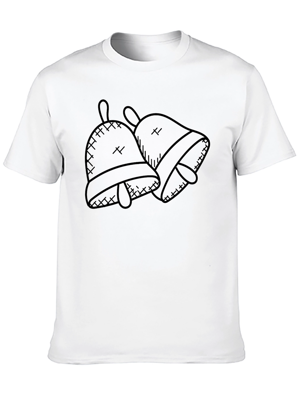 Cartoon Bells Black T-Shirt