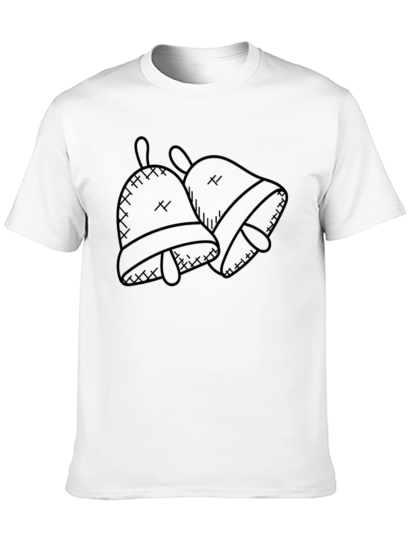 Cartoon Bells Black T-Shirt