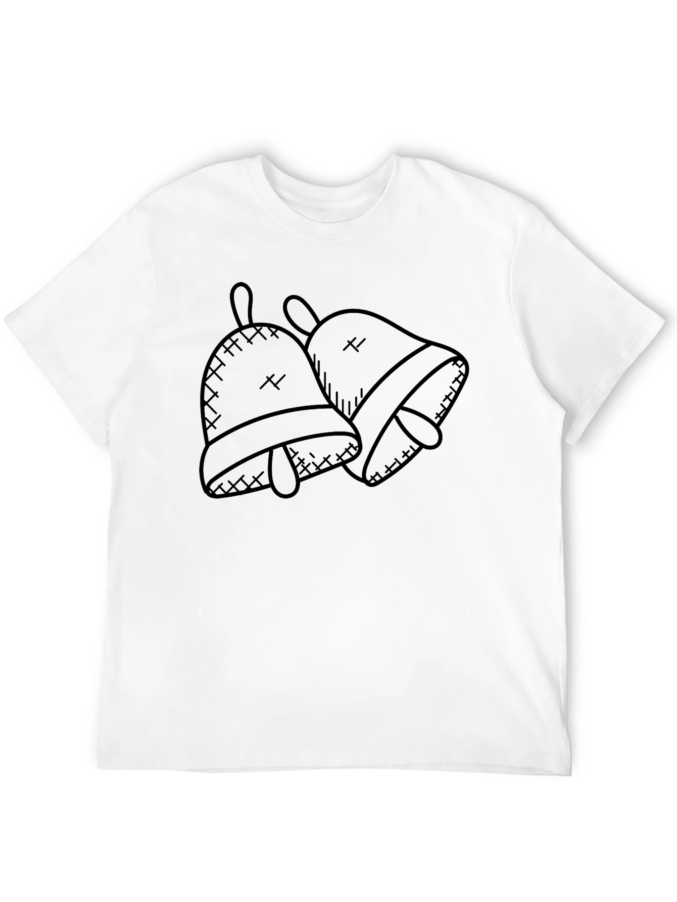 Cartoon Bells Black T-Shirt