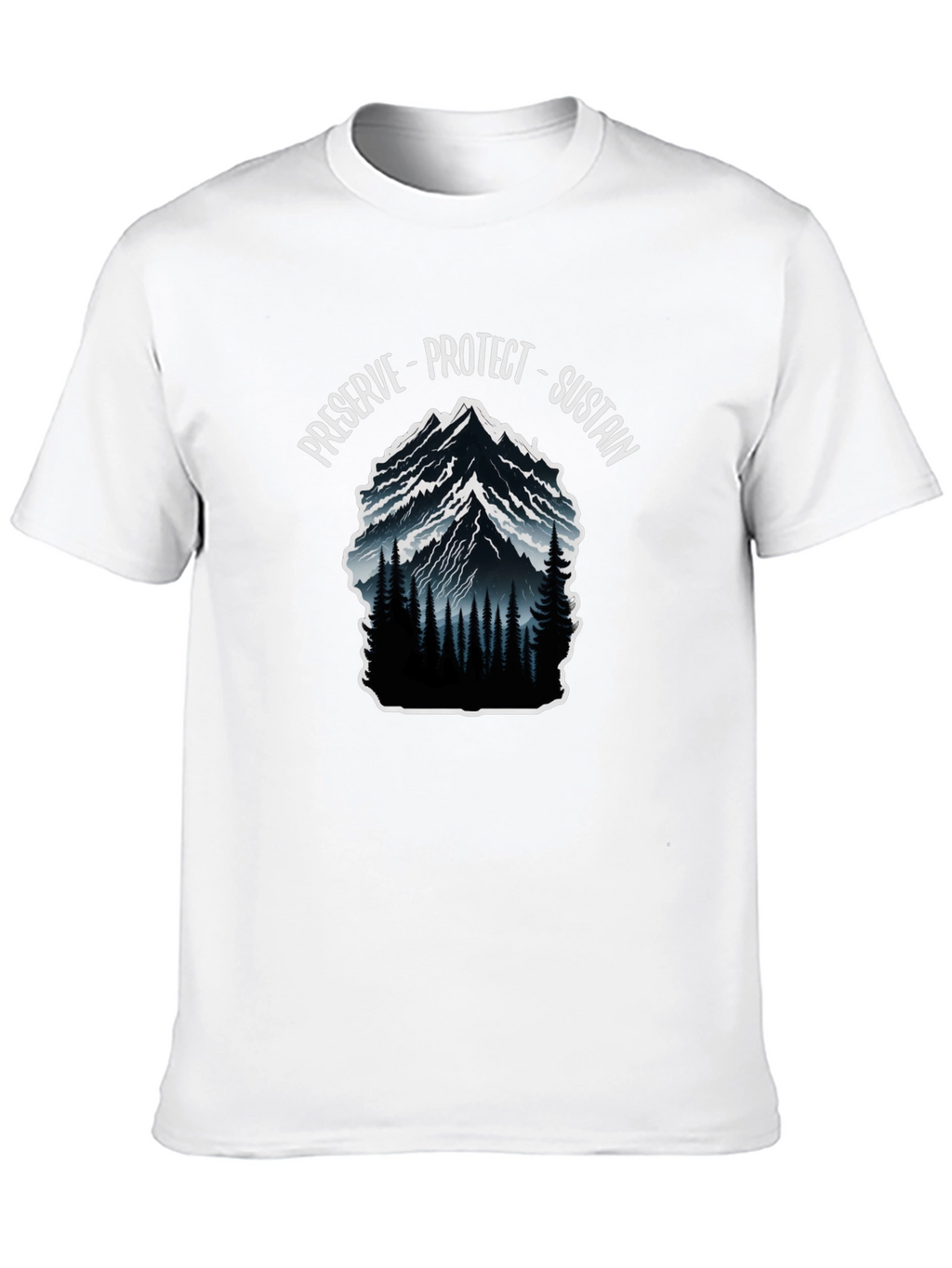 Preserve Protect Sustain Mountain Graphic Tee