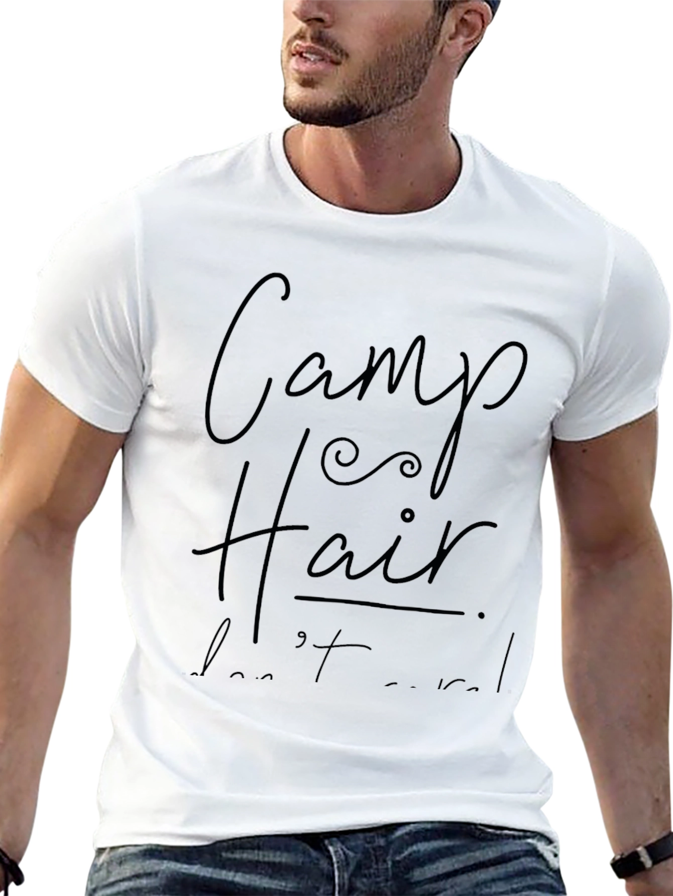 Camp Hair Dont Care Black T-Shirt
