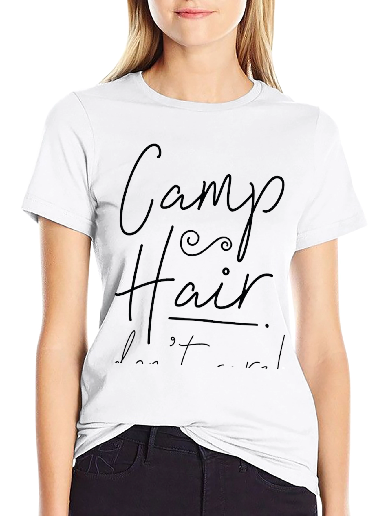 Camp Hair Dont Care Black T-Shirt