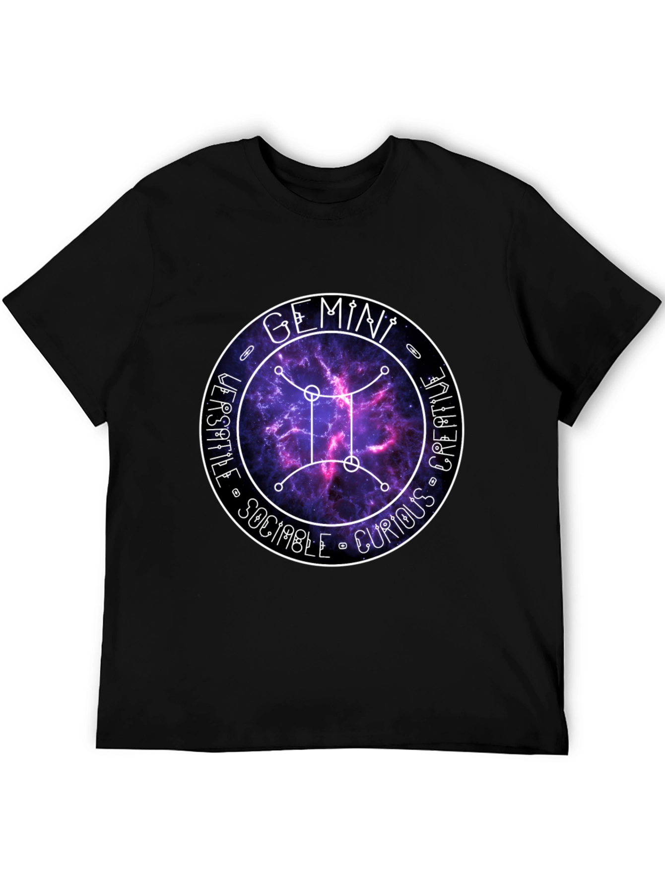 Gemini Zodiac Sign T-Shirt - Versatile Creative Tee