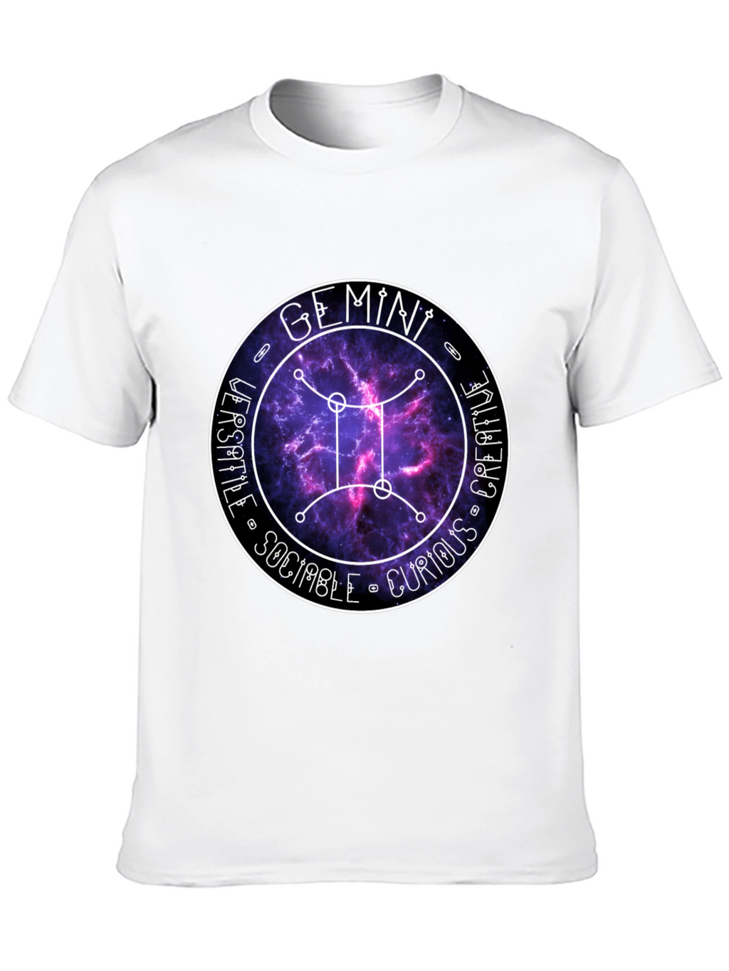 Gemini Zodiac Sign T-Shirt - Versatile Creative Tee