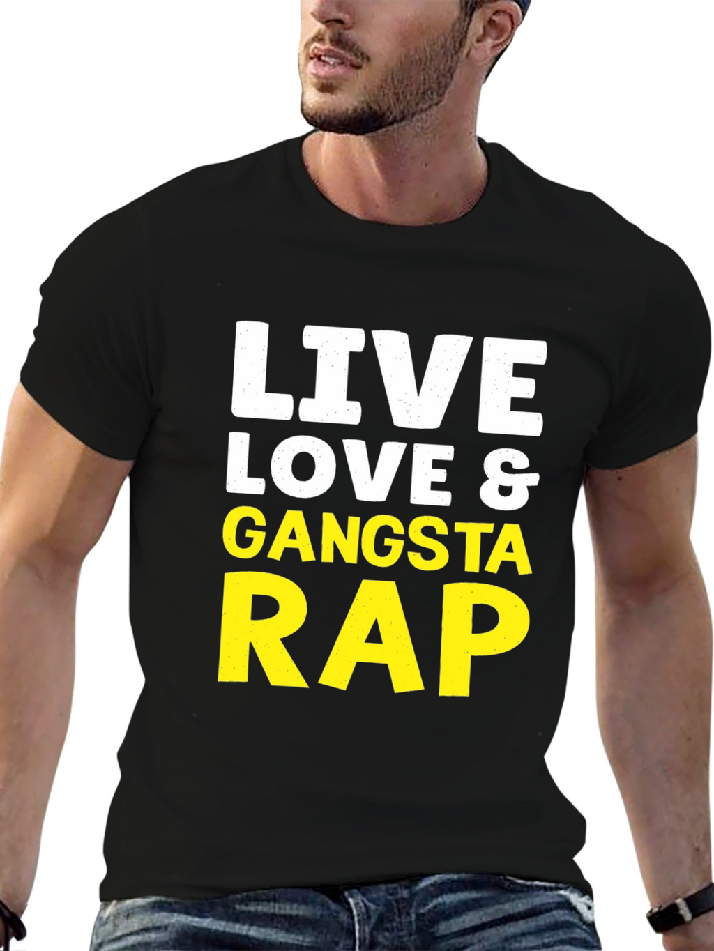 Live Love & Gangsta Rap Graphic Tee