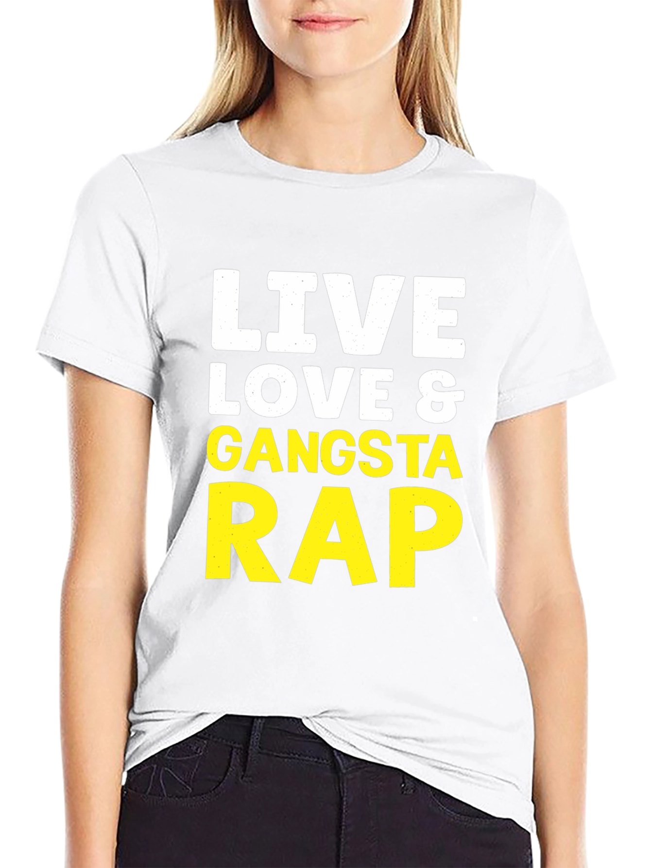 Live Love & Gangsta Rap Graphic Tee