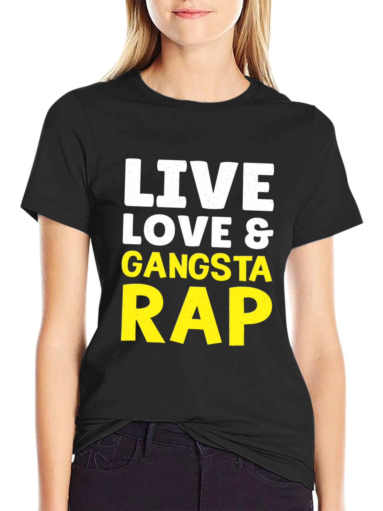 Live Love & Gangsta Rap Graphic Tee