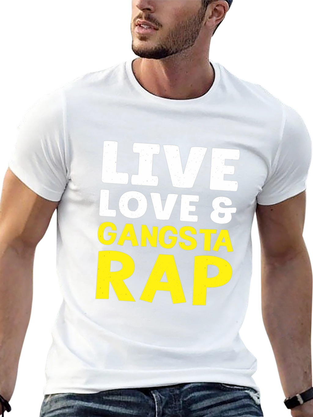 Live Love & Gangsta Rap Graphic Tee