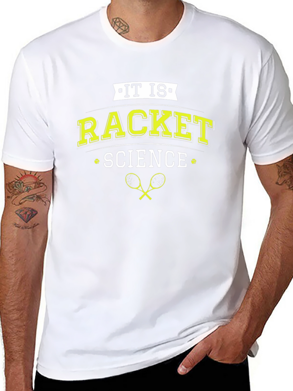 Racket Science T-Shirt - Black Cotton Blend Tee