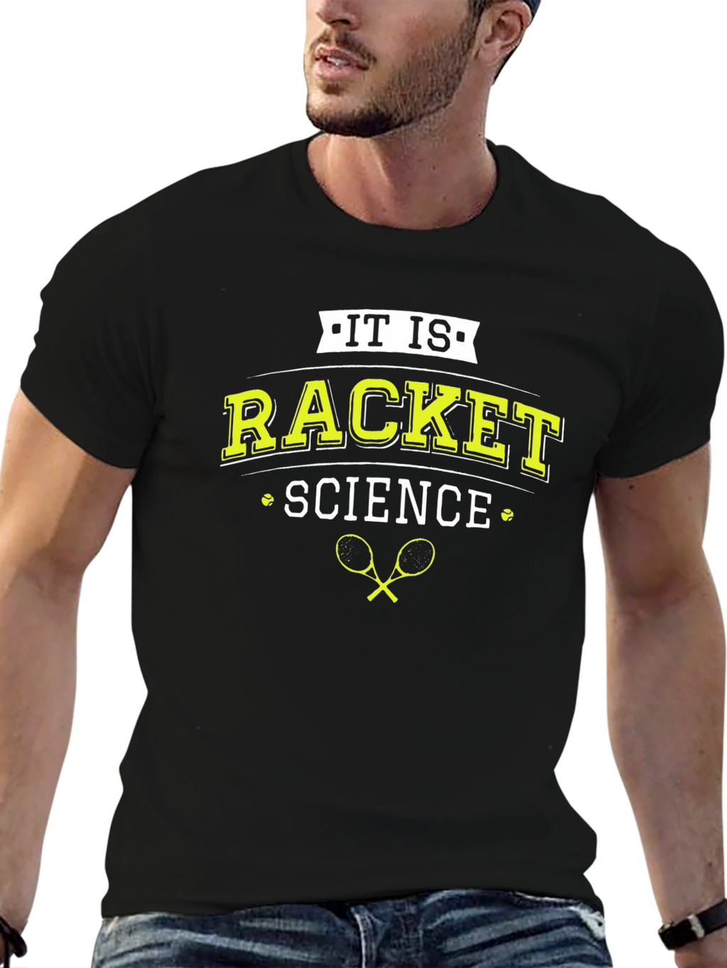 Racket Science T-Shirt - Black Cotton Blend Tee