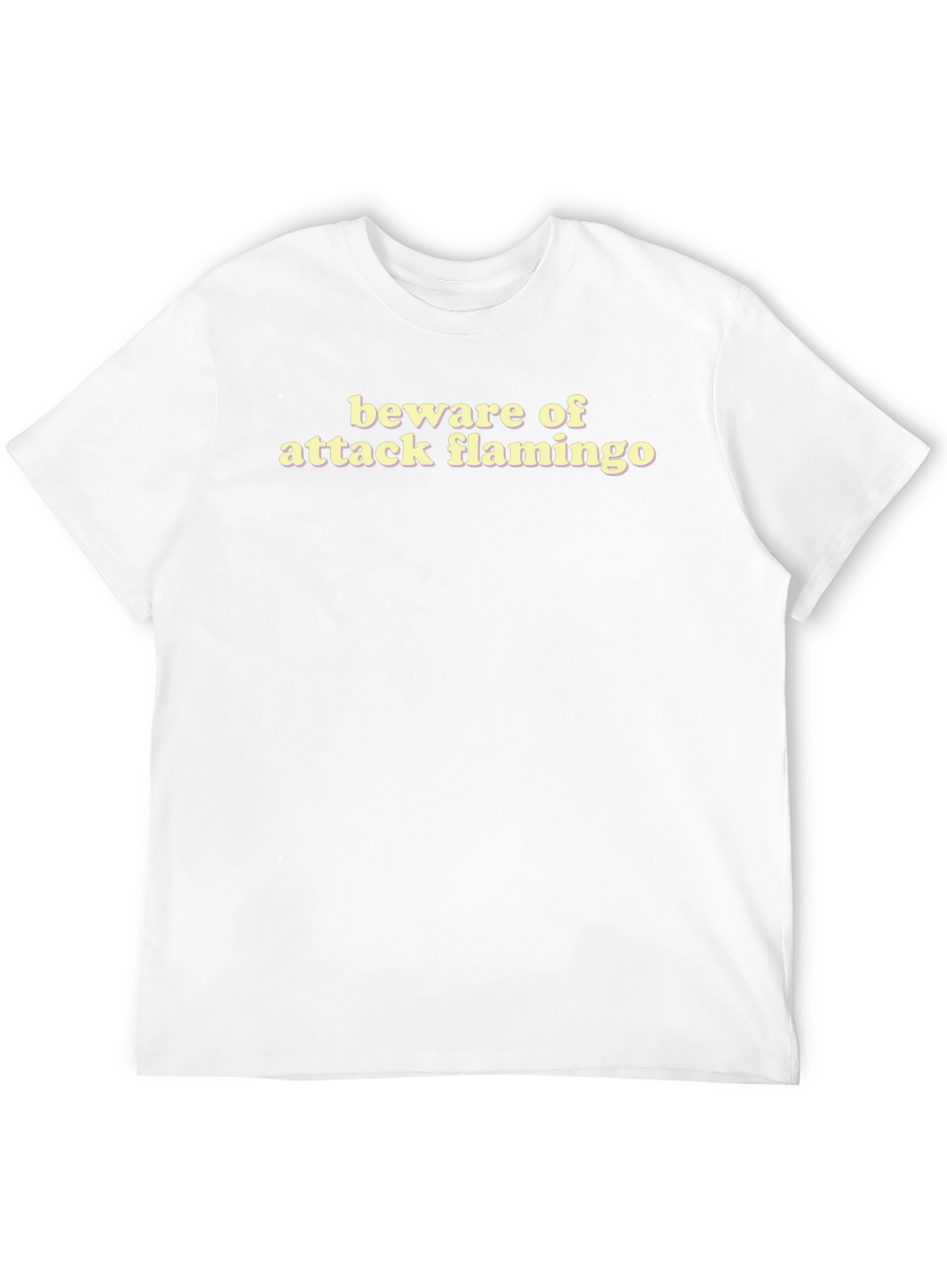 Beware of Attack Flamingo T-Shirt Funny Bird Tee