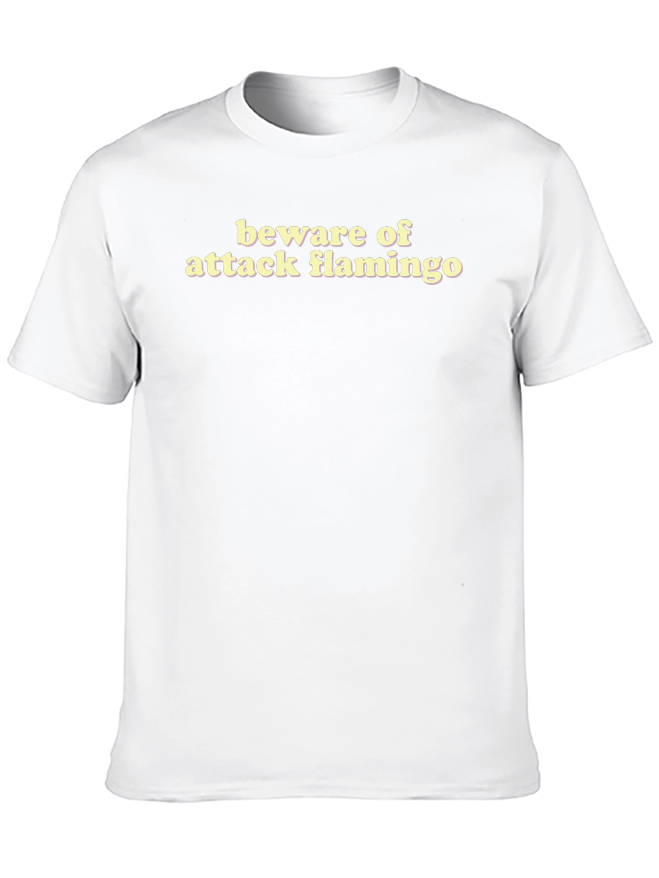 Beware of Attack Flamingo T-Shirt Funny Bird Tee