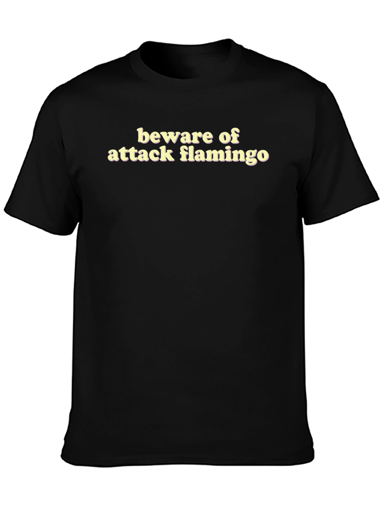 Beware of Attack Flamingo T-Shirt Funny Bird Tee