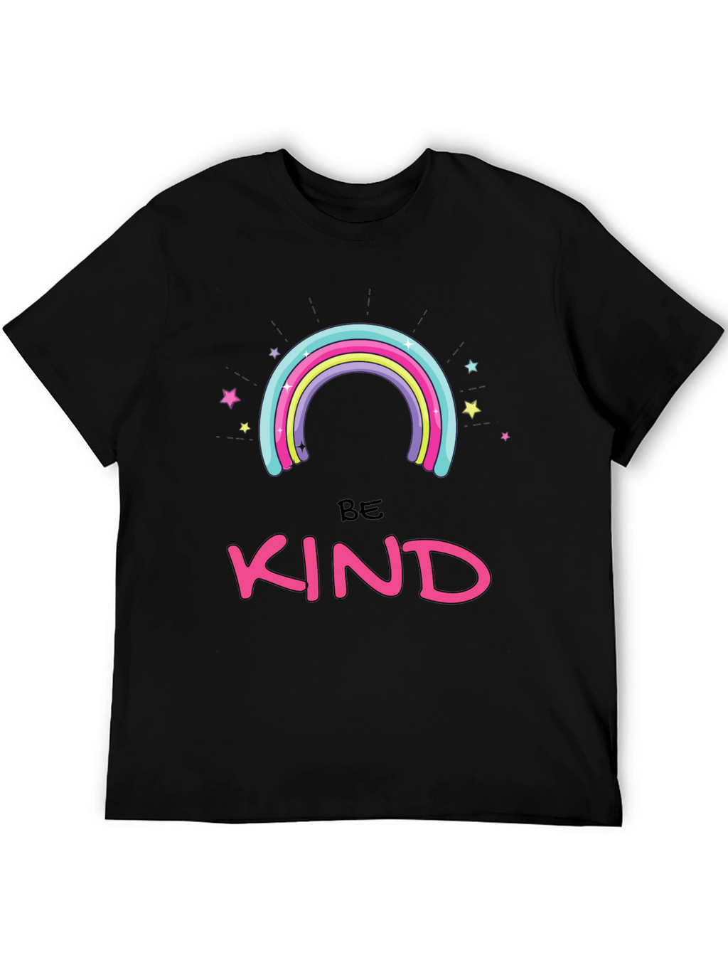 Be Kind Rainbow Graphic T-Shirt
