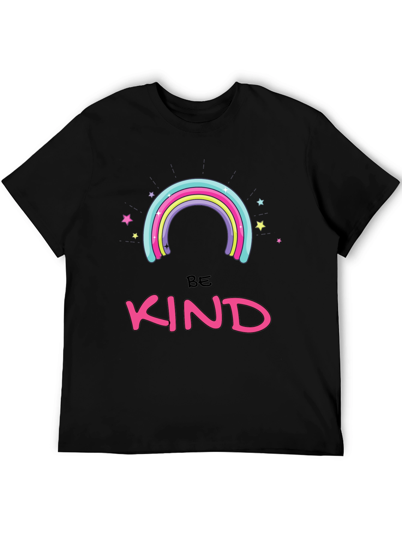 Be Kind Rainbow Graphic T-Shirt