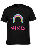 Be Kind Rainbow Graphic T-Shirt