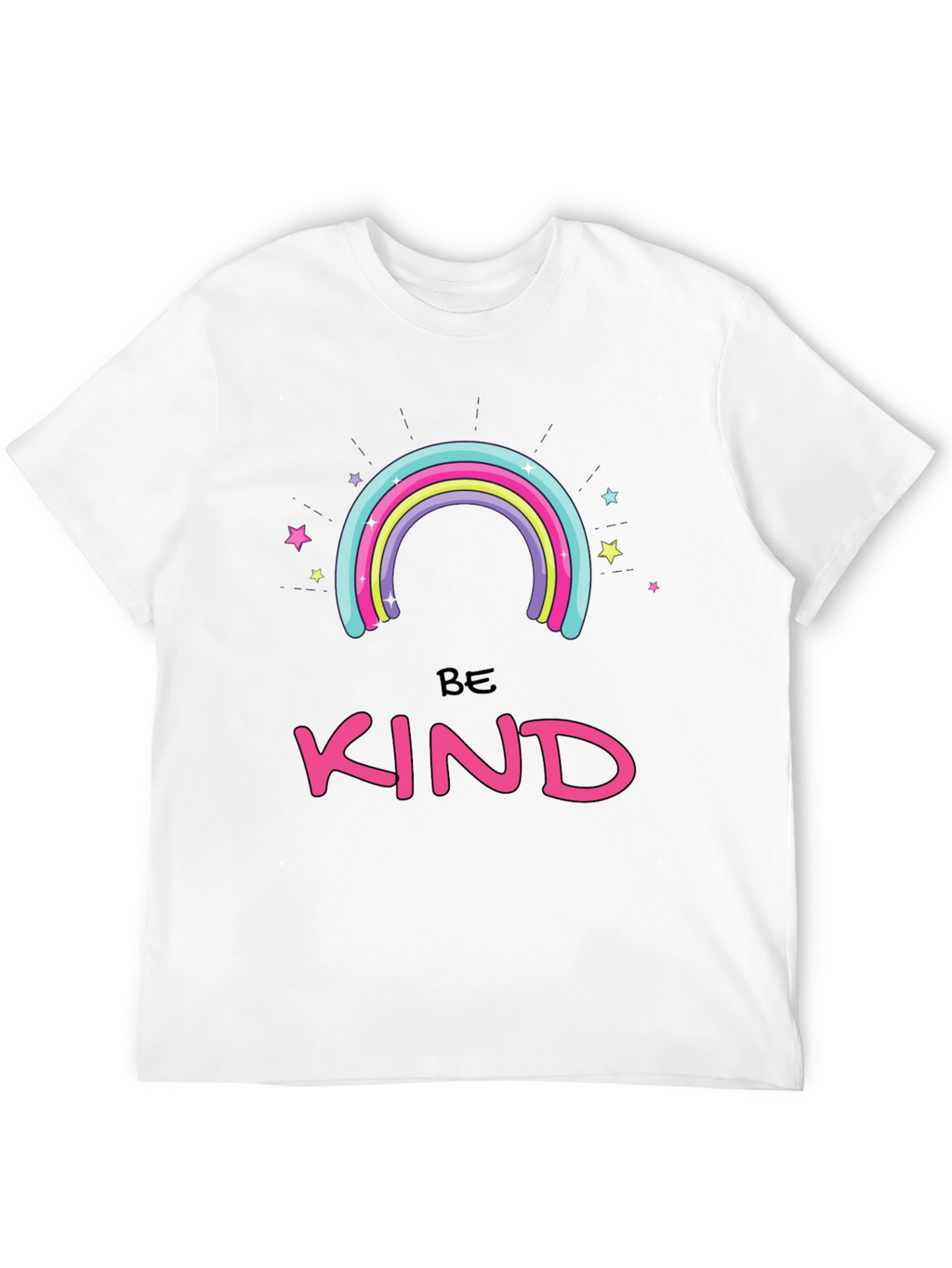 Be Kind Rainbow Graphic T-Shirt