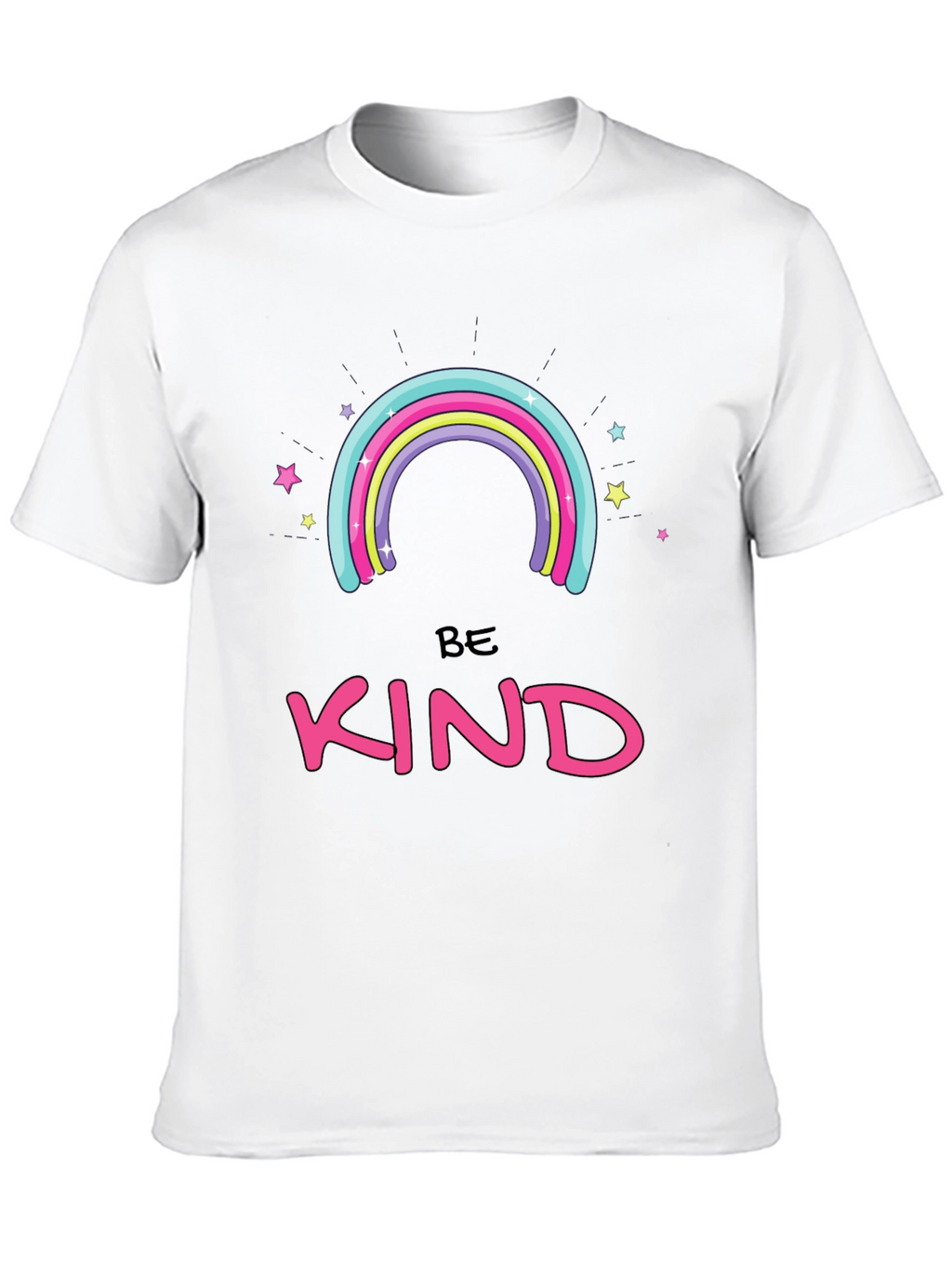 Be Kind Rainbow Graphic T-Shirt
