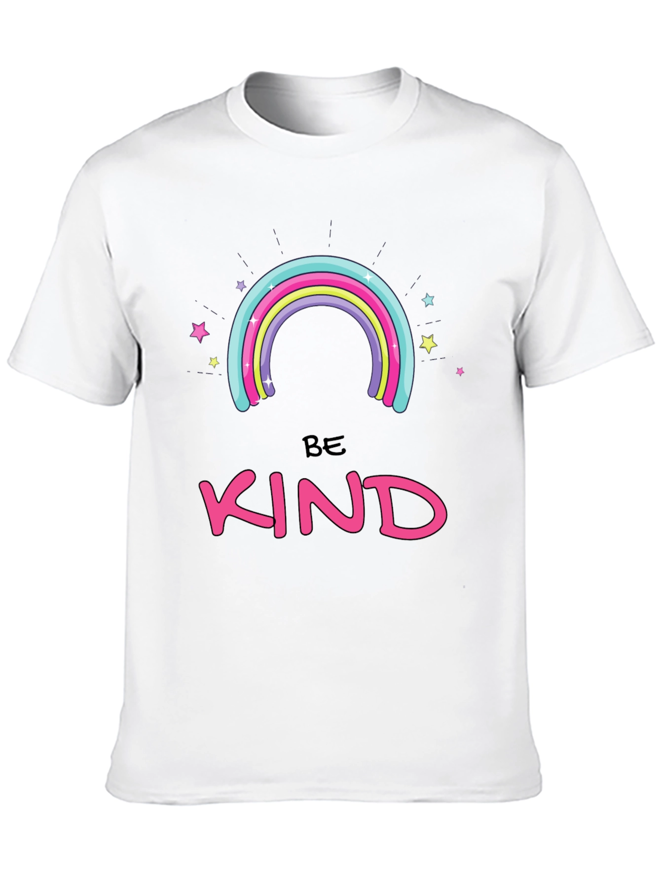 Be Kind Rainbow Graphic T-Shirt