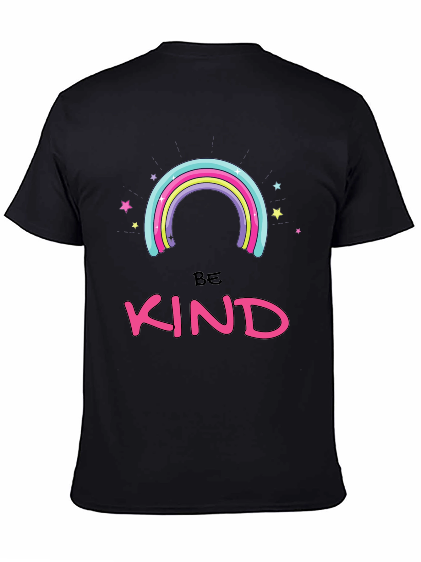 Be Kind Rainbow Graphic T-Shirt