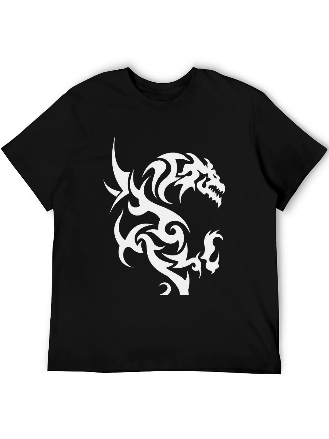 Tribal Dragon Graphic Print Tee