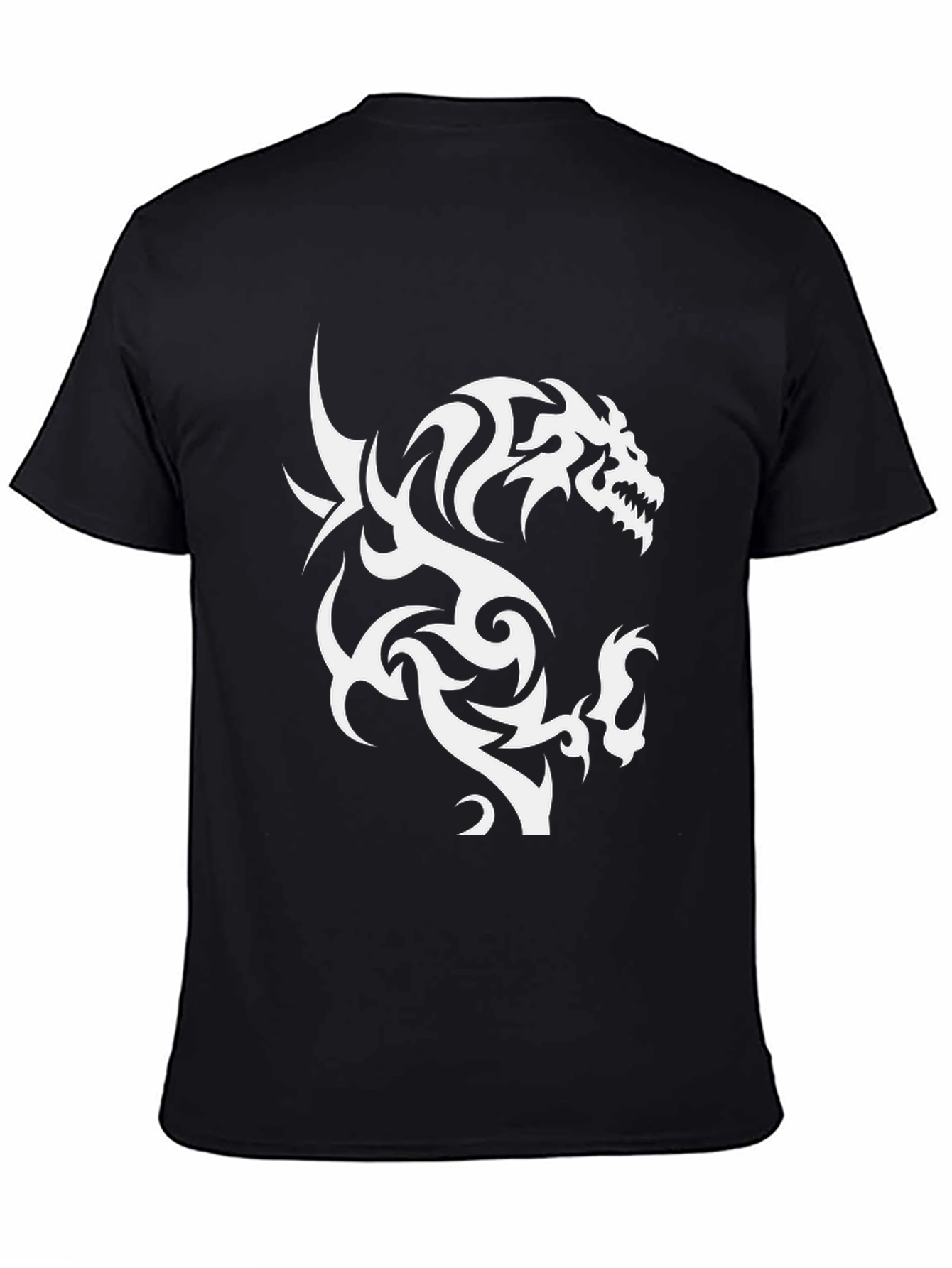 Tribal Dragon Graphic Print Tee