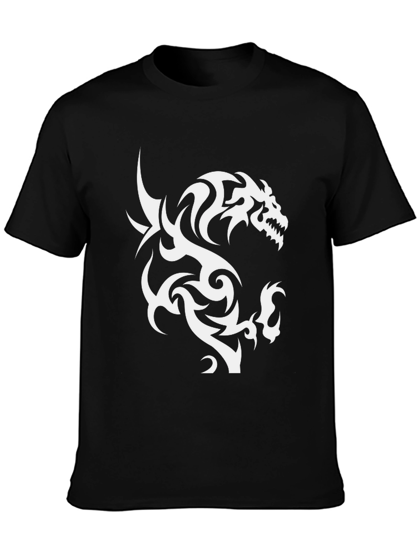 Tribal Dragon Graphic Print Tee